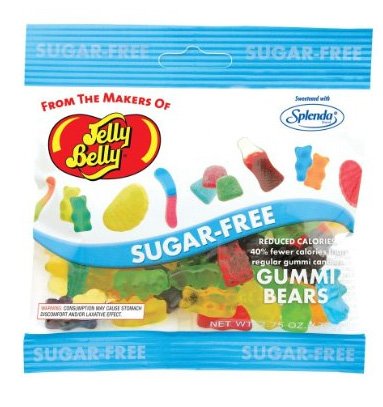 Jelly Belly Sugar Free Gummi Bears 3.0 Ounce Bags (Pack of 12) logo