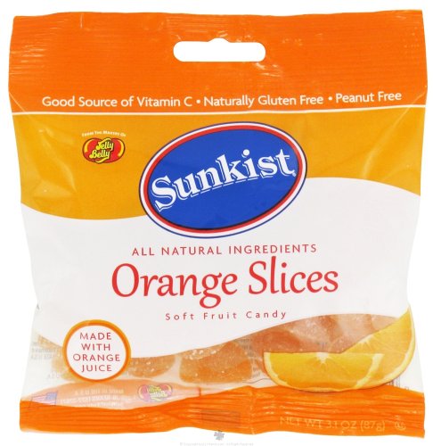 Jelly Belly – Sunkist All Natural Soft Fruit Candy Orange Slices – 3.1 Oz. logo