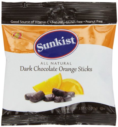 Jelly Belly Sunkist Dark Chocolate Sticks, Orange, 2.55 Ounce (Pack of 12) logo