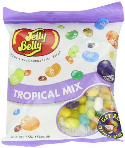 Jelly Belly Tropical Mix Jelly Beans, 7 ounce Bags (Pack of 12) logo