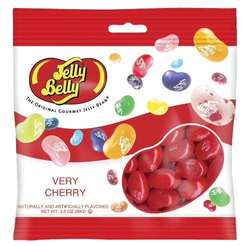 Jelly Belly Very Cherry 12 Pack of 3.5oz Bags logo