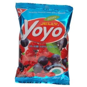 Jelly Yoyo Gummy Berry Blast, Raspberry, Blueberry 80 G. Thailand Product logo