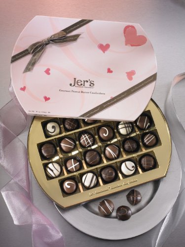 Jer’s Chocolates Pink Signature One Pound Assorted Gift Box logo