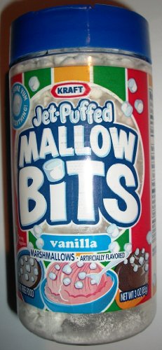 Jet-puffed Mallow Bits – Vanilla 1 – 3 Oz Container logo
