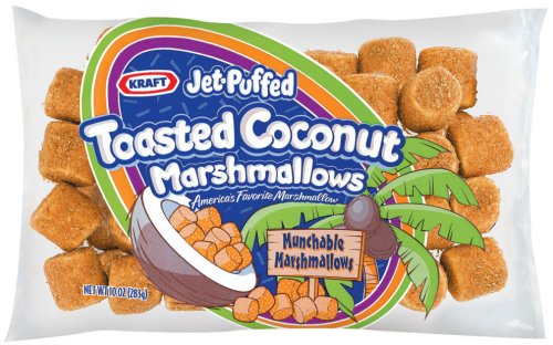 Jet-puffed Toasted Coconut Marshmallows, 10 ounce Bags (Pack of 12) logo