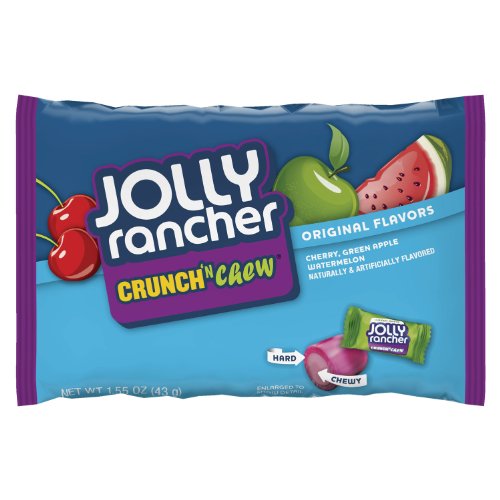 Jolly Rancher Crunch ‘n Chew Assortment (cherry, Watermelon, Blue Raspberry & Green Apple), 1.55 ounce Packages (Pack of 18) logo