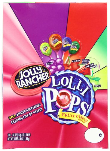 Jolly Rancher Fruit Chew Center Lollipops, 100-count Changemaker logo