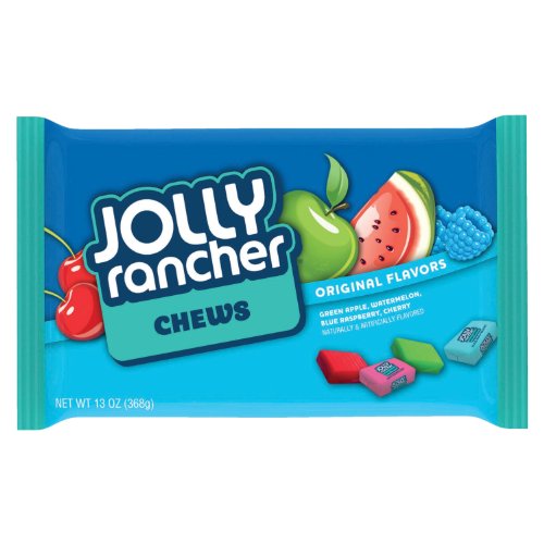 Jolly Rancher Fruit Chews (cherry, Watermelon, Blue Raspberry & Green Apple), 13 ounce Bags (Pack of 6) logo