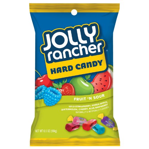 Jolly Rancher Fruit N’ Sour Hard Candy, 6.5 Ounce (Pack of 12) logo