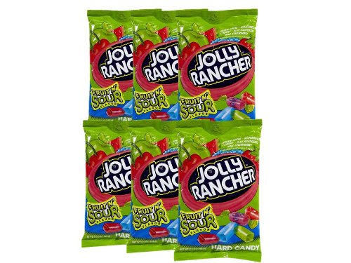 Jolly Rancher, Fruit N’ Sour, Hard Candy, 6.5oz Bag (Pack of 6) logo