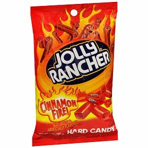 Jolly Rancher, Hard Candy, Cinnamon Fire, 7oz Bag (Pack of 6) logo