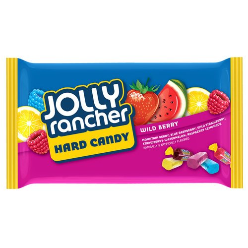 Jolly Rancher Hard Candy, Wild Berry, 13 Oz Bag logo