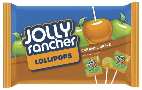 Jolly Rancher Jolly Rancher Lollipops Bag, Caramel Apple, 9.17 Ounce (Pack of 16) logo