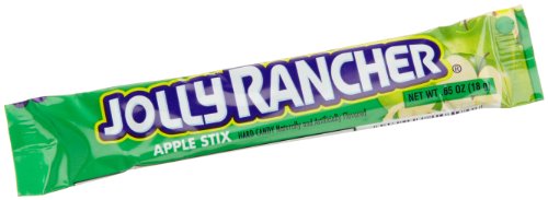 Jolly Rancher Stix Hard Candy, Apple, 0.65 ounce Packages (Pack of 108) logo