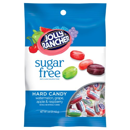 Jolly Rancher Sugar Free Hard Candy, Assorted Flavors, 3.6 ounce Bags (Pack of 12) logo