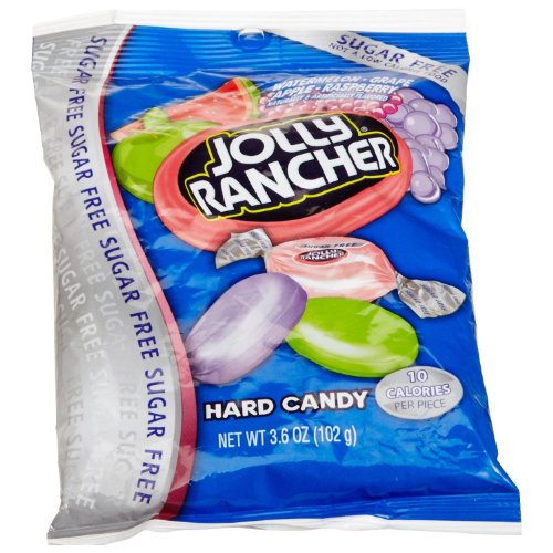 Jolly Rancher Sugar Free Hard Candy, Assorted Flavors, 3.6 ounce Bags (Pack of 6) logo