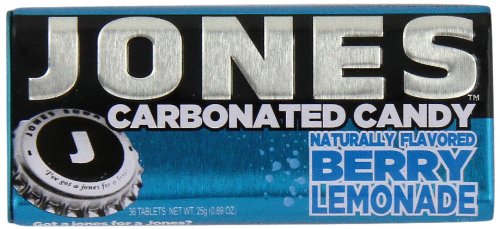 Jones Soda Candy Berry Lemonade Carbonated Candy, 0.89 ounce Tins (Pack of 12) logo