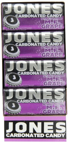 Jones Soda Candy Grape Carbonated Candy, 0.89 ounce Tins (Pack of 16) logo