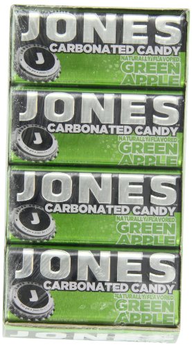 Jones Soda Candy Green Apple Carbonated Candy, 0.89 ounce Tins (Pack of 16) logo