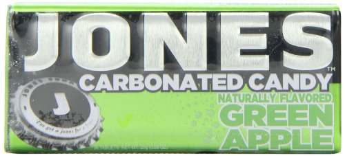 Jones Soda Candy Green Apple Carbonated Candy, 30 Piece Tins (Pack of 12) logo