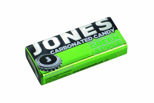 Jones Soda Co. Carbonated Candy – Green Apple, 50 Piece Box, 8 Count logo