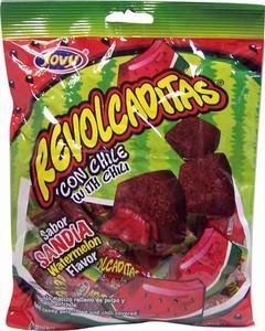 Jovy Revolcadtas With Chili Watermelon Flavors 6oz Bag logo