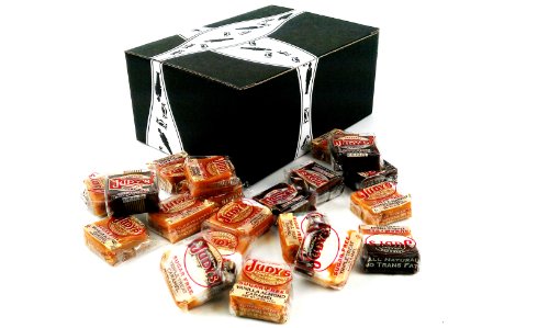 Judy’s Sugar Free Assorted Caramels, 0.8 Oz Squares In A Gift Box (Pack of 20) logo