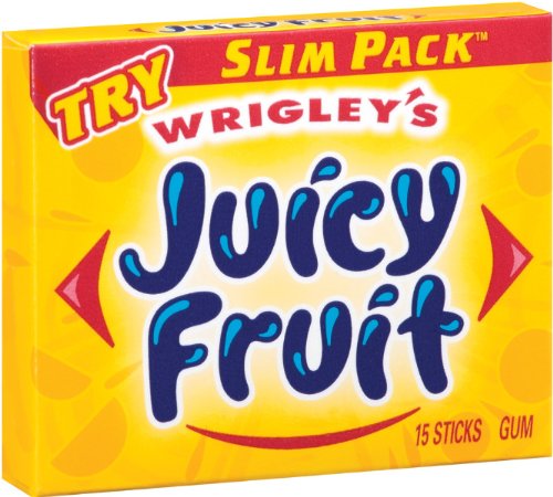 Juicy Fruit Gum Slim Pk 15 Pc (10 Pieces) logo