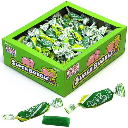 Juicy Super Bubble Apple Chewing Bubble Gum 300 Counts logo