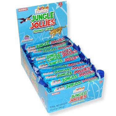 Jungle Jollies, Blue Raspberry, 48 Count Display Box logo