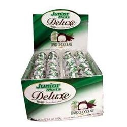 Junior Mint Deluxe Dark Chocolate Coated, 72-count Box logo