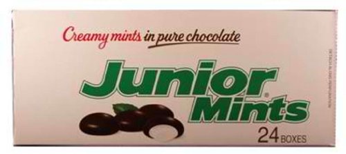 Junior Mints Creamy Mints In Chocolate 24ct logo