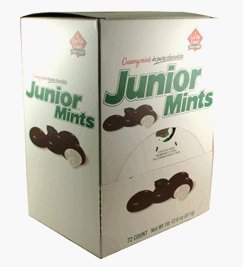 Junior Mints Minis 72 Pack logo