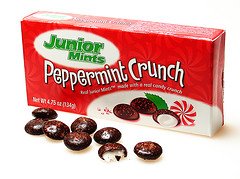 Junior Mints Peppermint Crunch, 4oz Box logo