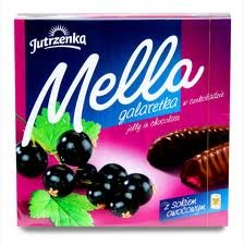 Jutrzenka Mella Cocolate Coated Blackcurrant Jelly, 6.7oz logo