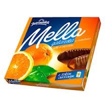 Jutrzenka Mella Cocolate Coated Orange Jelly, 6.7oz logo