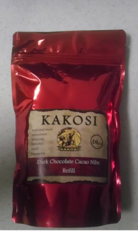 Kakosi Chocolate Covered Nibs, 16oz Bag logo