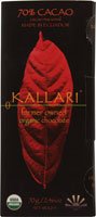 Kallari Organic Dark Chocolate Bar 70% Cacao — 2.46 Oz logo