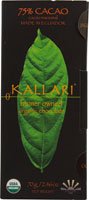 Kallari Organic Dark Chocolate Bar 75% Cacao — 2.46 Oz logo