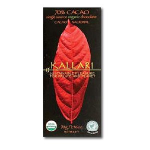 Kallari Organic Single Source Chocolate Bar 70% Cacao logo