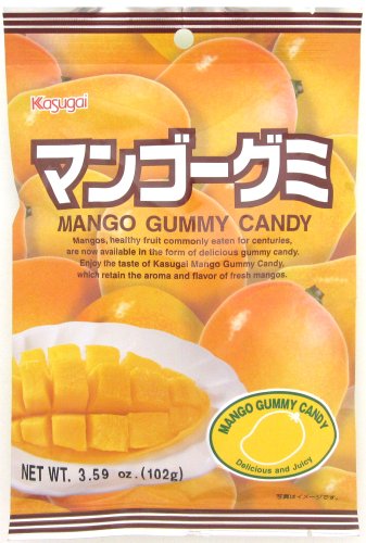 Kasugai Gummy Candy, Mango, 3.59 ounce Bags (Pack of 12) logo