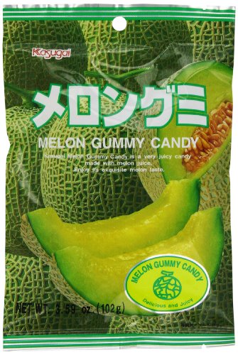 Kasugai Gummy Candy, Melon, 3.59 Ounce Packages (Pack of 12) logo