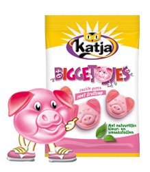 Katja Biggetjes Zachte Gums Met Fruitsap Zachte Zoete Snoepjes/soft Sweet Candies In The Shape Of Pigs) logo