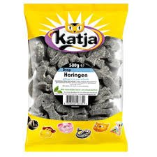 Katja Drop Haringen (herring Shaped Licorice – Salty)2 Bags Are Ea 500gram logo