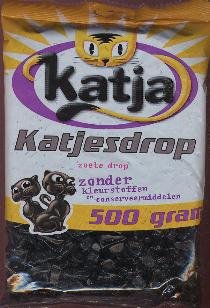 Katja Katjes Drop Zoete (sweet)there Are No Colorants Or Preservatives In This Licorice)2 Bags Are Ea 500gram logo