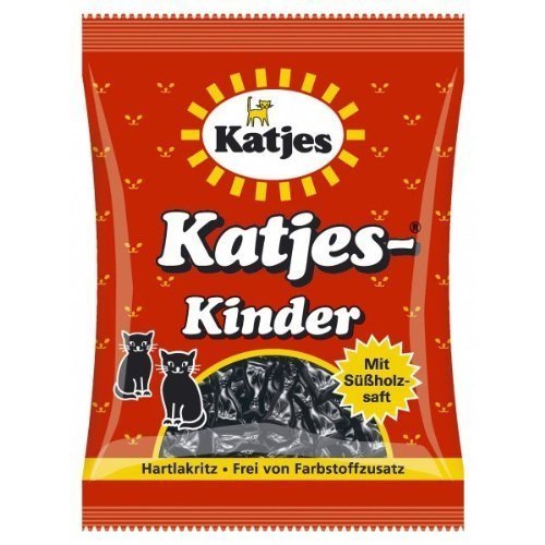 Katjes Kinder Cat Shaped Licorice Drops – Pack of 6 X 200 G logo