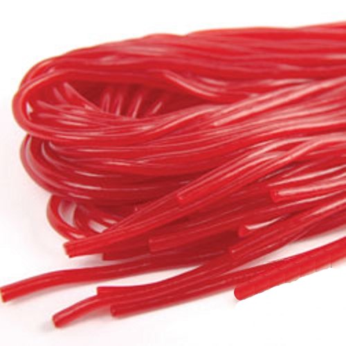 Kenny’s Strawberry Red Licorice Laces Five 5.5 Oz Packs logo