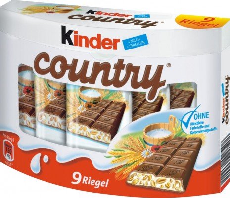 Kinder Country Milk Chocolate With Rich Milk Filling ( 9’s ) logo