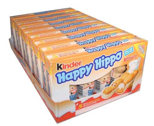 Kinder Happy Hippo Biscuits Milk and Hazelnut 50 Pieces logo
