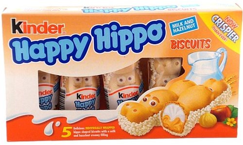 Kinder Happy Hippo Hazelnut, 5 X 20.7g Box logo